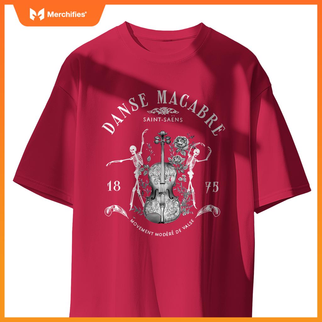 Danse macabre orchestra skeleton violin teacher halloween T-Shirt
