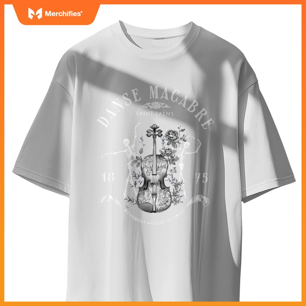 Danse macabre orchestra skeleton violin teacher halloween T-Shirt
