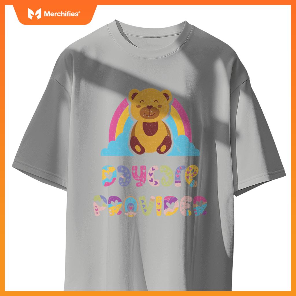 Daycare provider bear childcare teacher appreciation rainbow