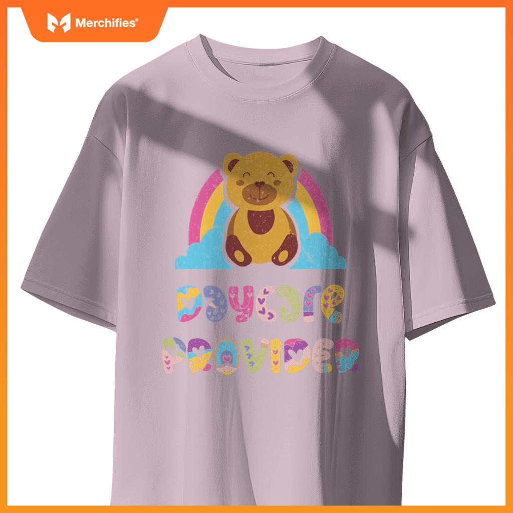 Daycare provider bear childcare teacher appreciation rainbow