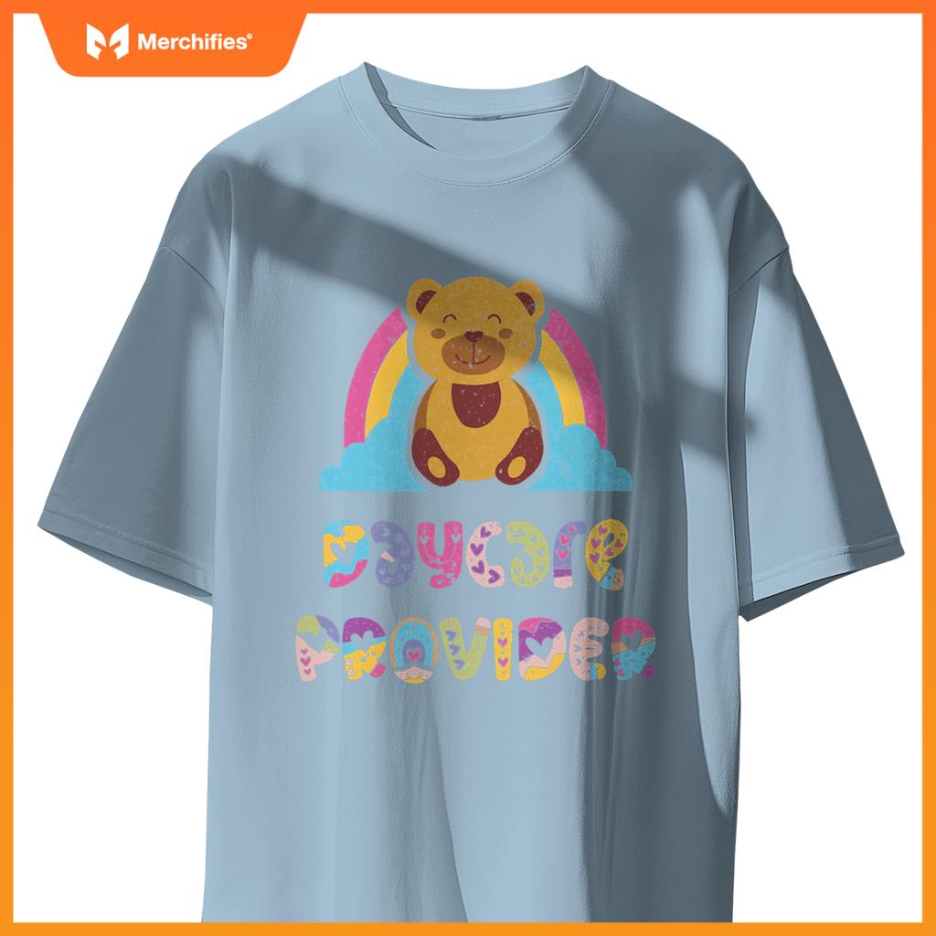 Daycare provider bear childcare teacher appreciation rainbow