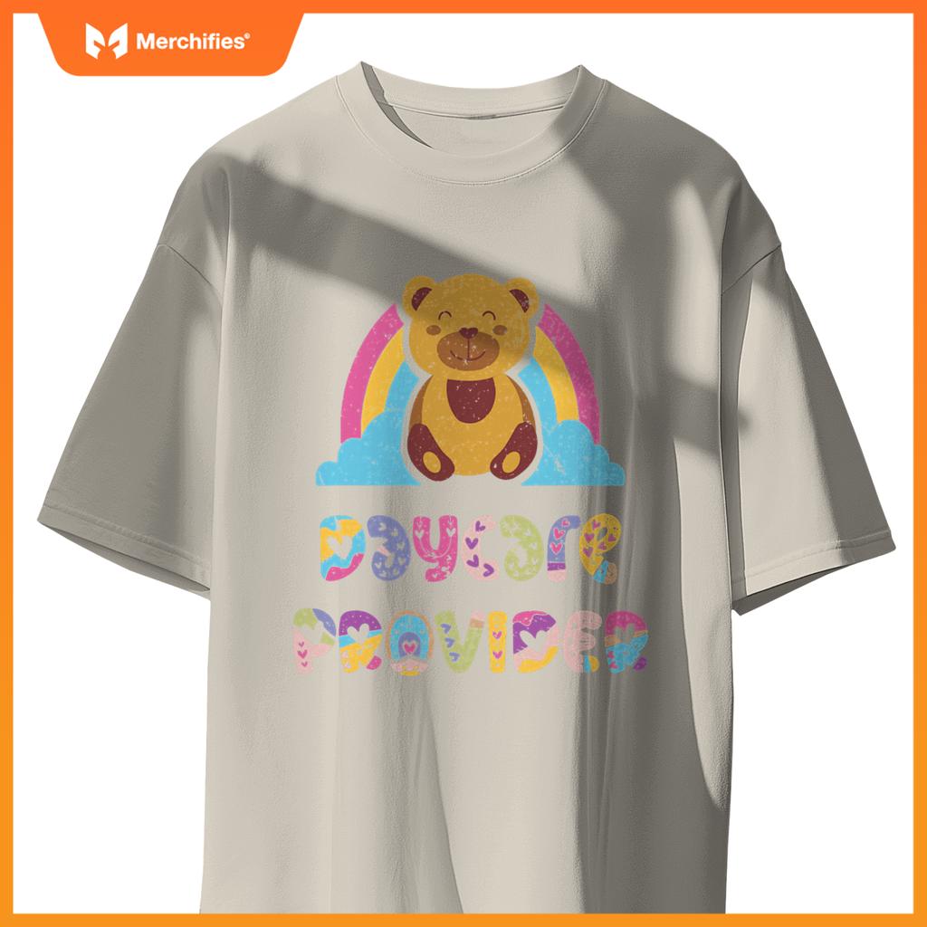 Daycare provider bear childcare teacher appreciation rainbow