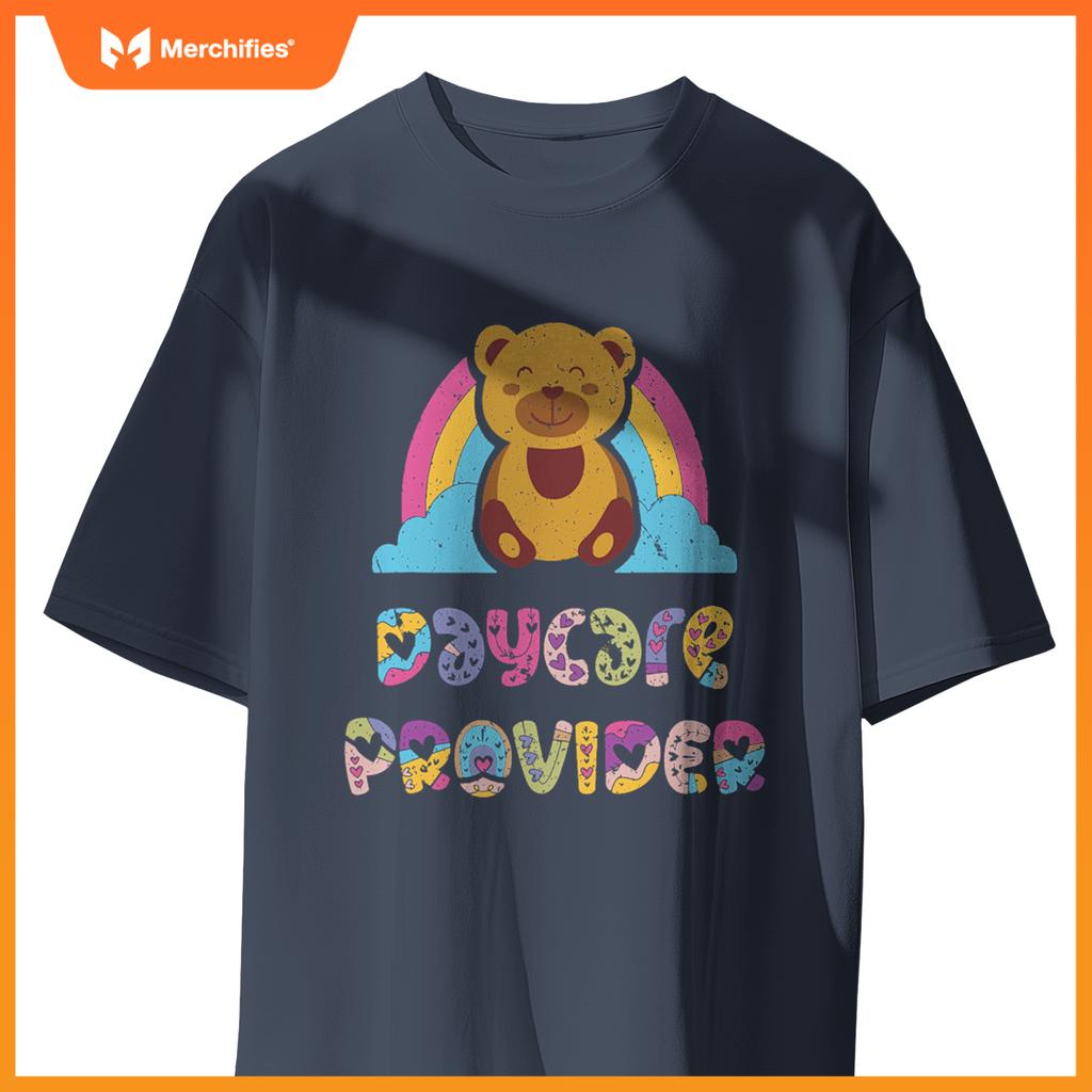 Daycare provider bear childcare teacher appreciation rainbow