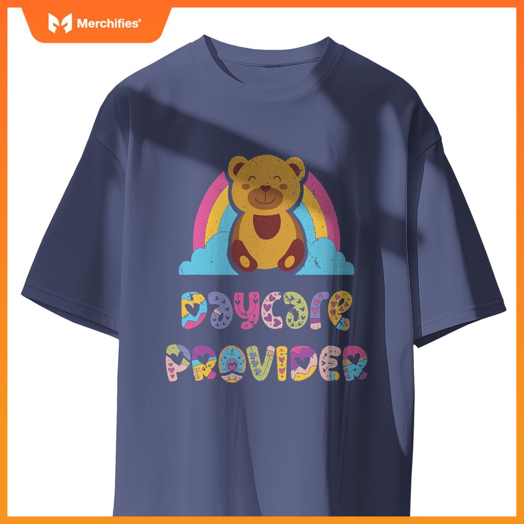 Daycare provider bear childcare teacher appreciation rainbow