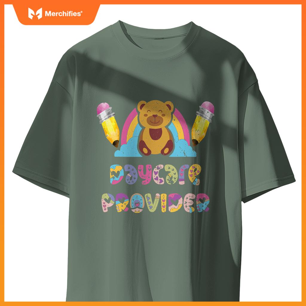 Daycare provider bear day care provider teacher rainbow