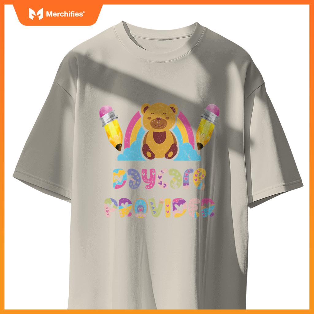 Daycare provider bear day care provider teacher rainbow
