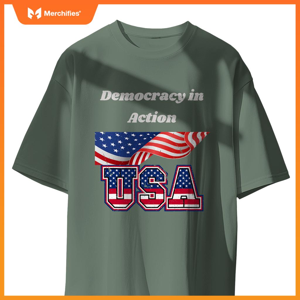 democracy in action - usa patriotic T-Shirt