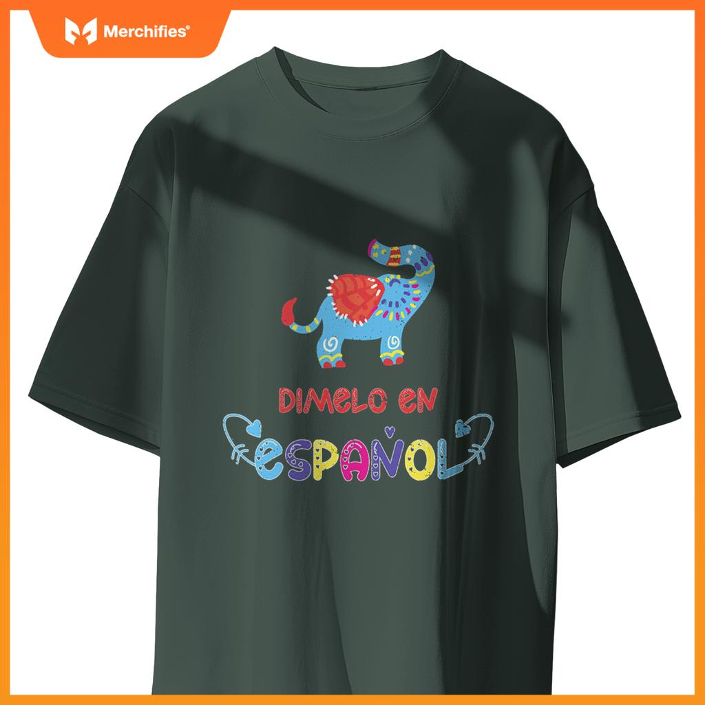 Dimelo en espanol cute elephant spanish teacher maestra