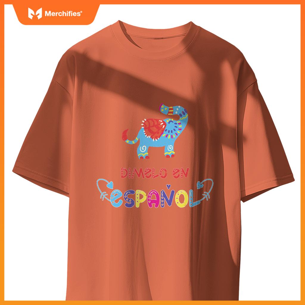 Dimelo en espanol cute elephant spanish teacher maestra