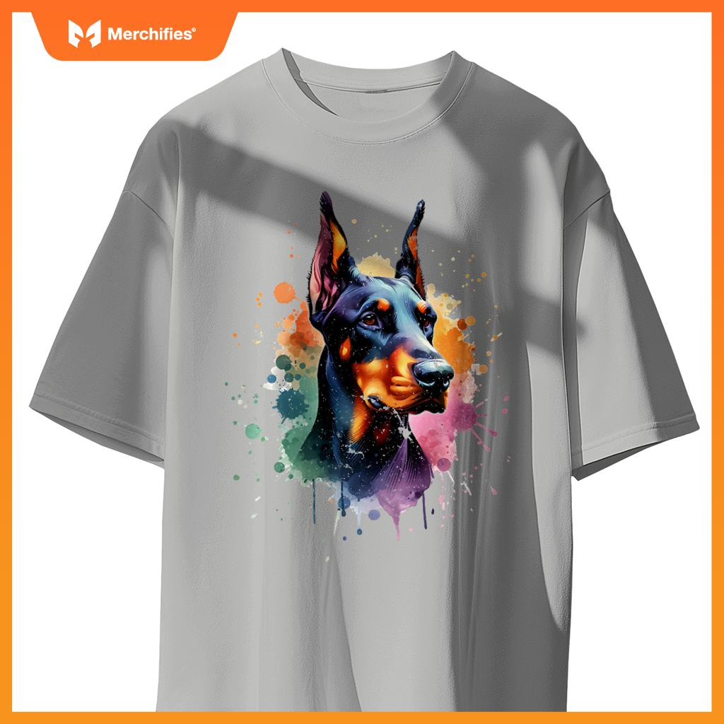 Doberman Pinscher Dog Artwork T-Shirt