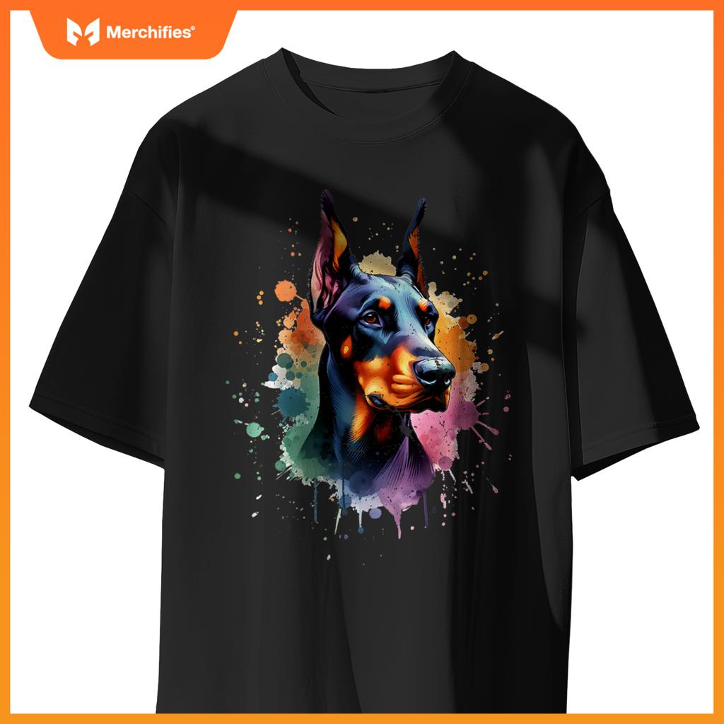 Doberman Pinscher Dog Artwork T-Shirt
