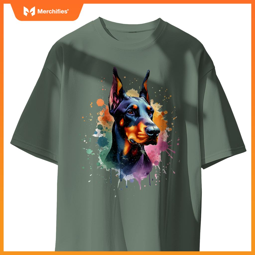 Doberman Pinscher Dog Artwork T-Shirt