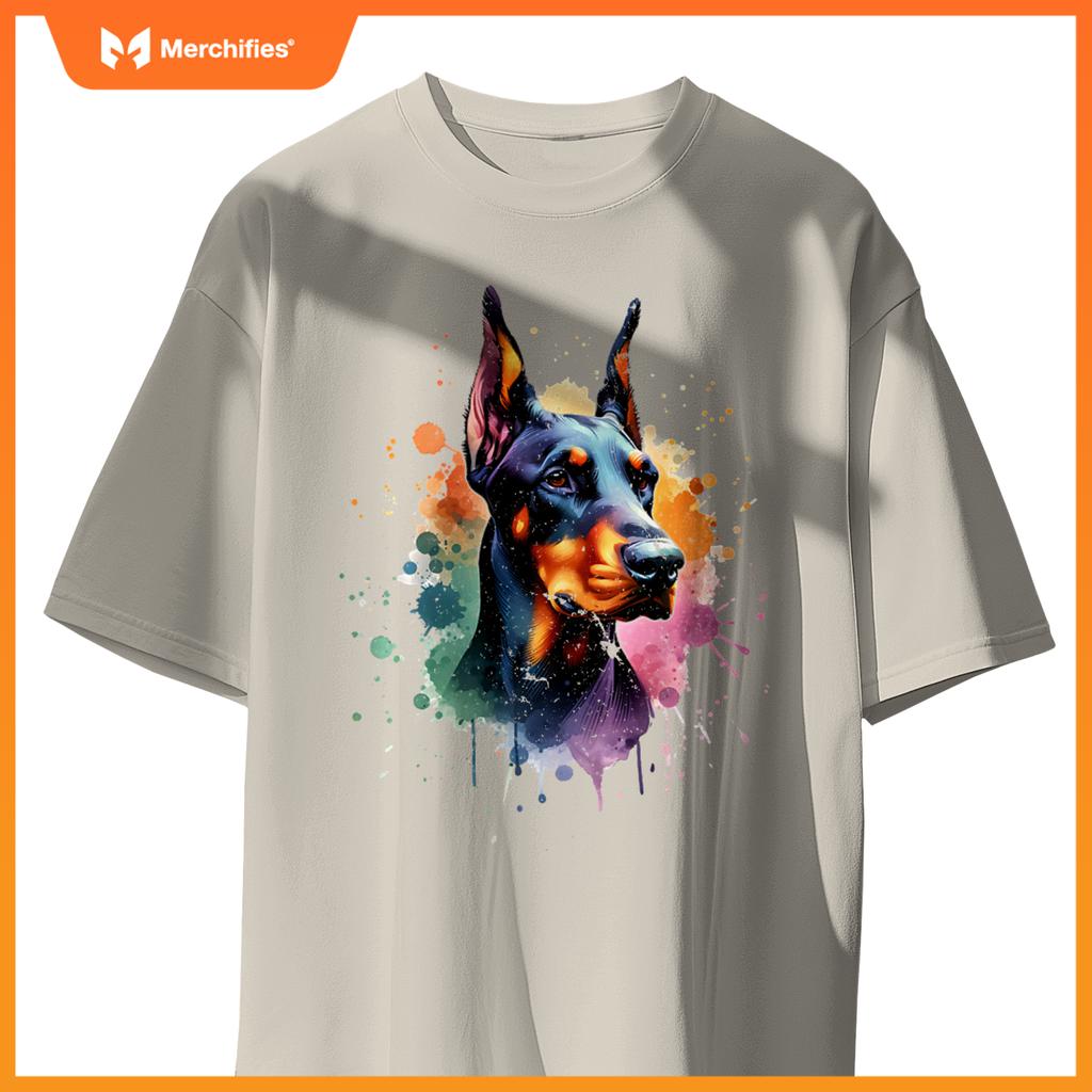 Doberman Pinscher Dog Artwork T-Shirt