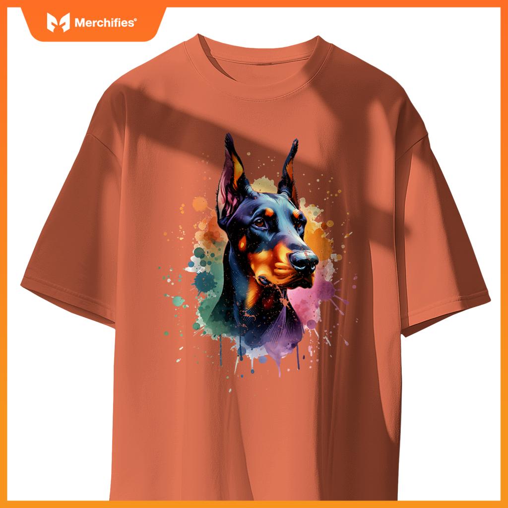 Doberman Pinscher Dog Artwork T-Shirt