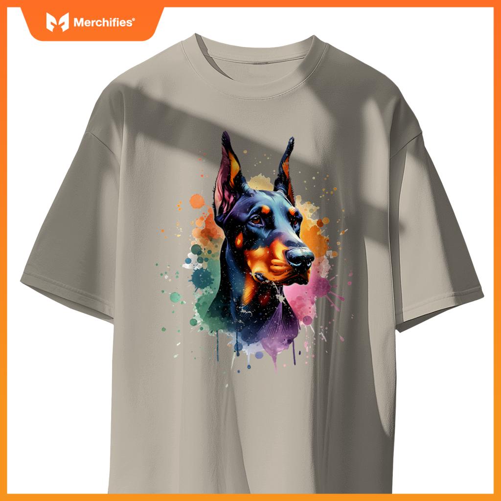 Doberman Pinscher Dog Artwork T-Shirt