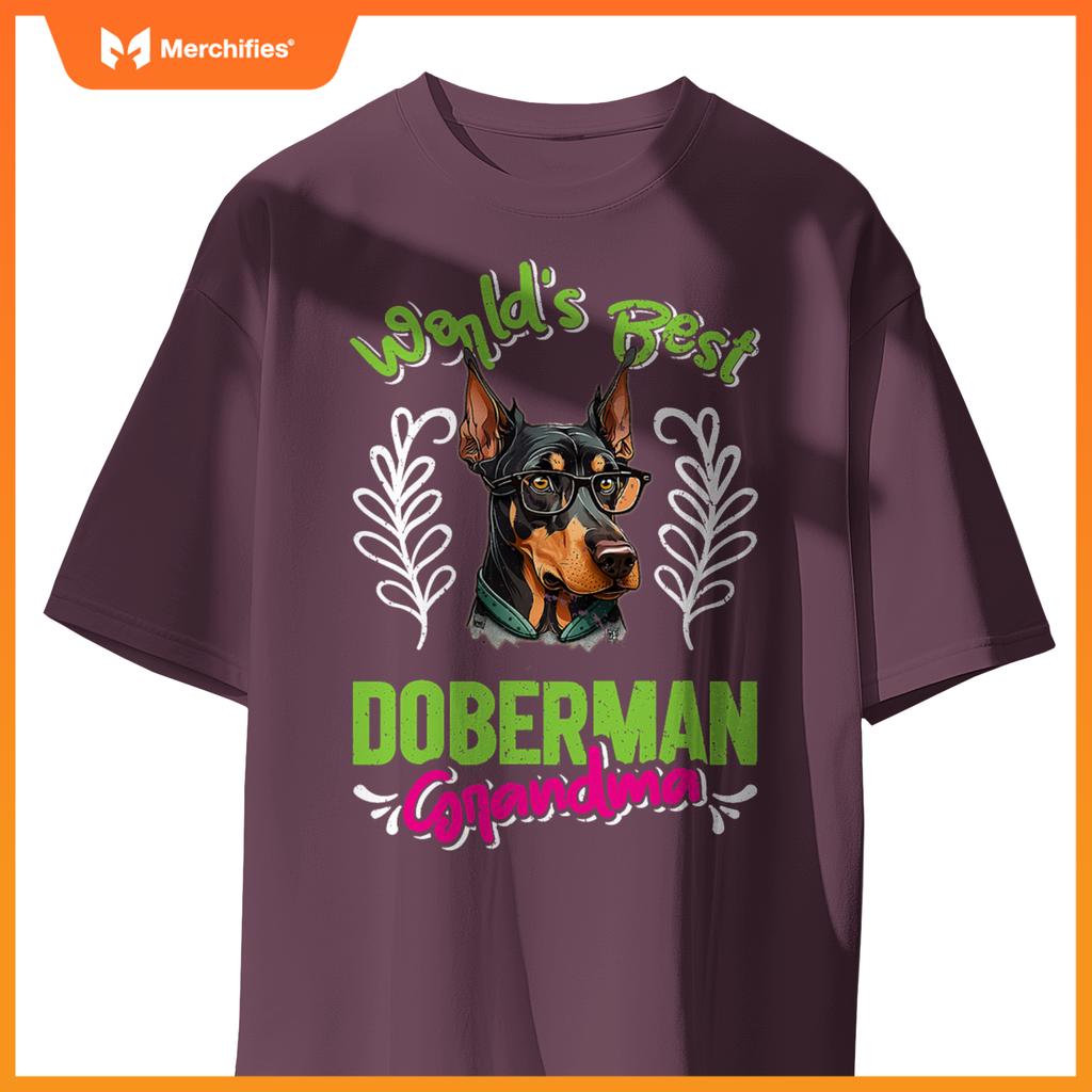 Dobie Worlds Best Doberman Grandma Dog Granny Dobies T-Shirt