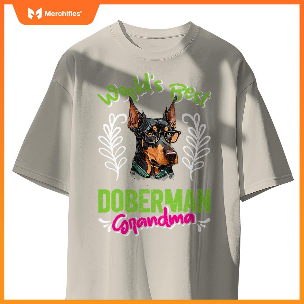 Dobie Worlds Best Doberman Grandma Dog Granny Dobies T-Shirt