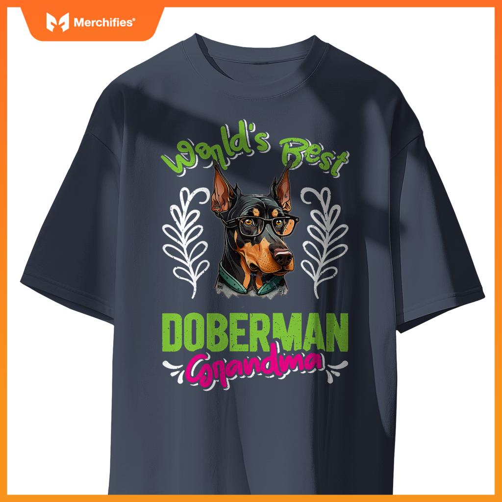 Dobie Worlds Best Doberman Grandma Dog Granny Dobies T-Shirt