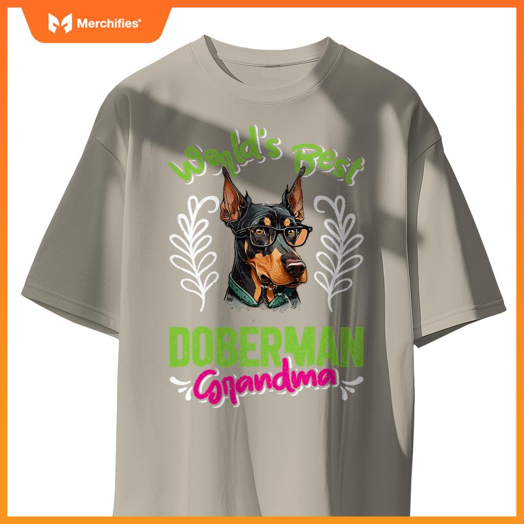 Dobie Worlds Best Doberman Grandma Dog Granny Dobies T-Shirt