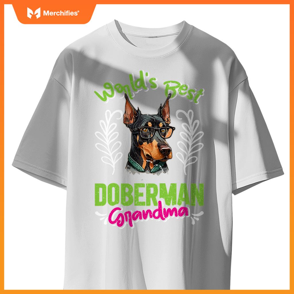 Dobie Worlds Best Doberman Grandma Dog Granny Dobies T-Shirt