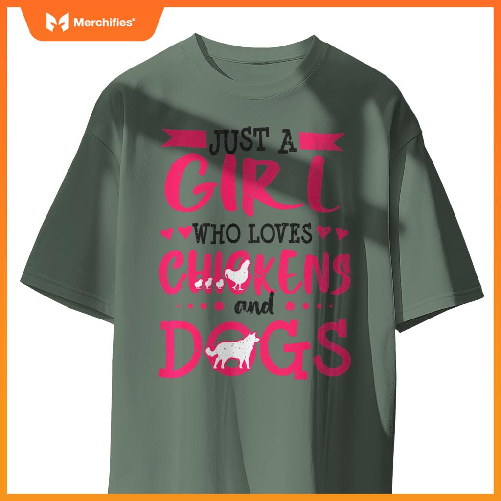 Dog Chicken Mom  Farmer Women Wife Christmas  Pullover T-Shirt