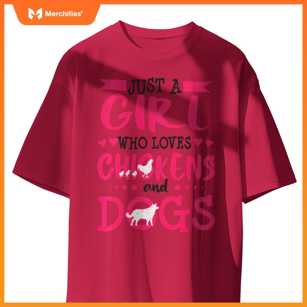 Dog Chicken Mom  Farmer Women Wife Christmas  Pullover T-Shirt