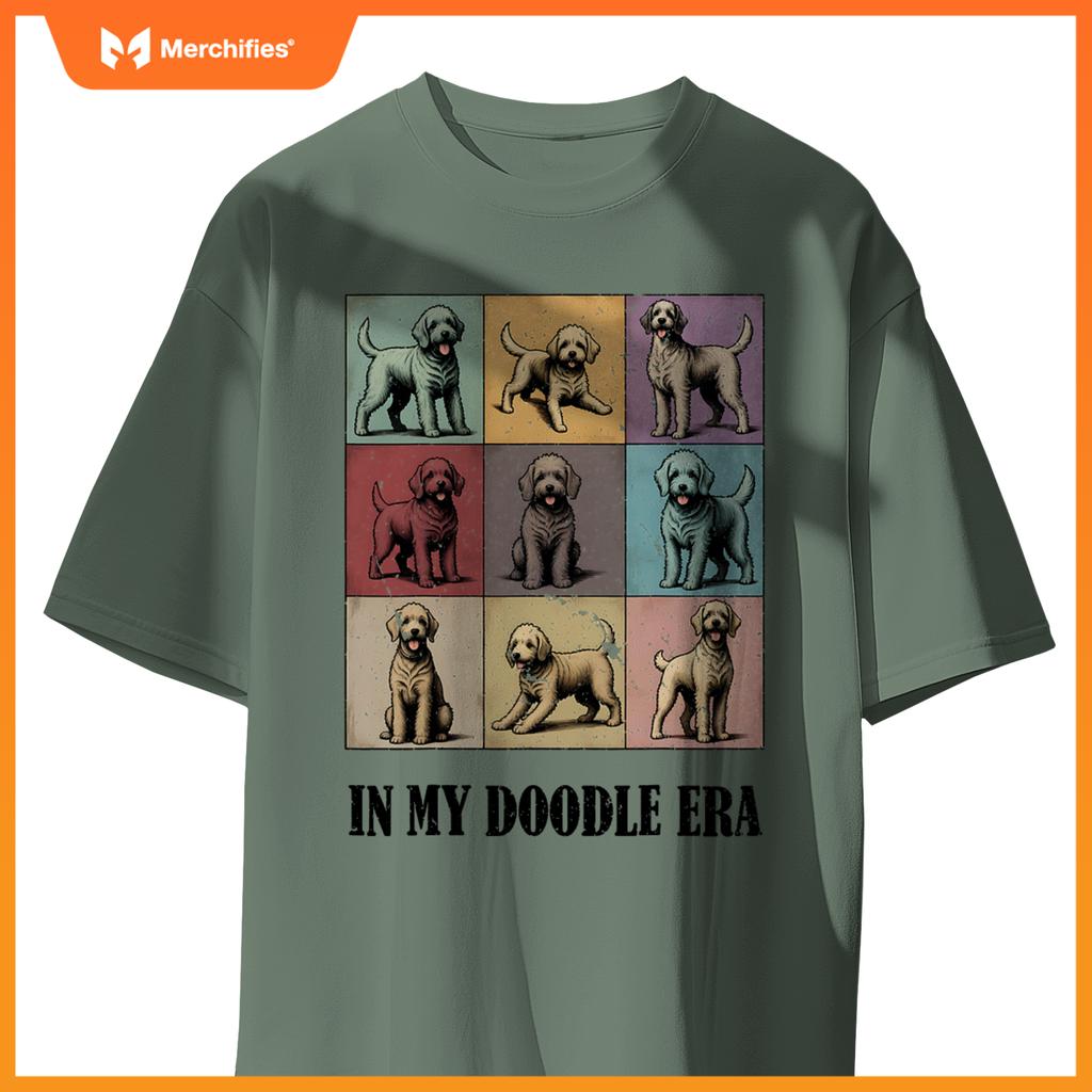 Dog Lovers Guote In My Golden Doodle Era Cool Women T-Shirt