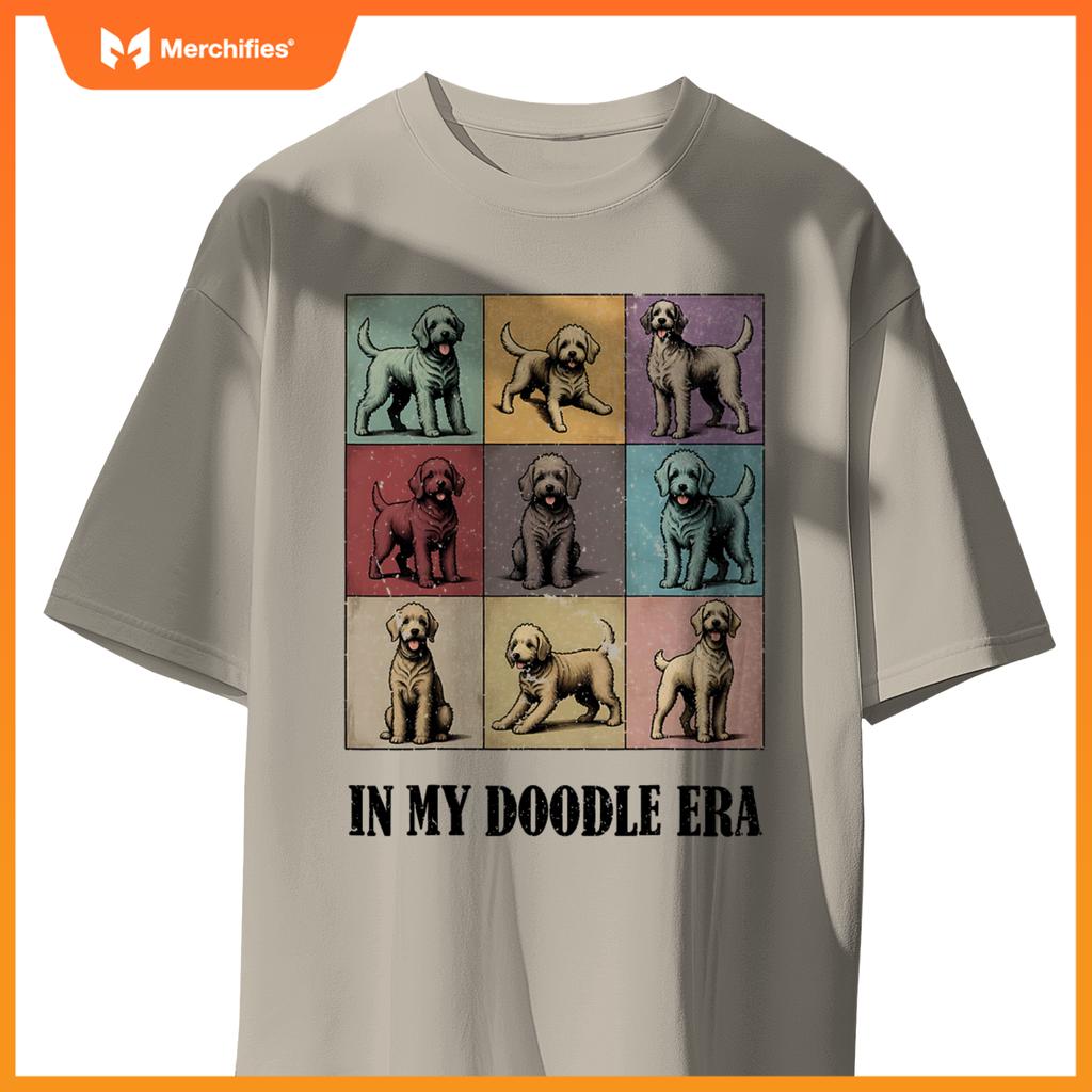 Dog Lovers Guote In My Golden Doodle Era Cool Women T-Shirt