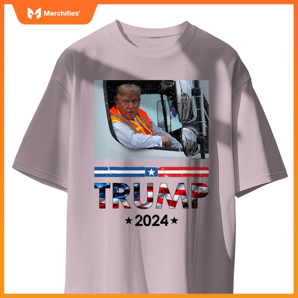 Donald Trump In Garbage Truck Team Garbage Trump 2024 T-Shirt