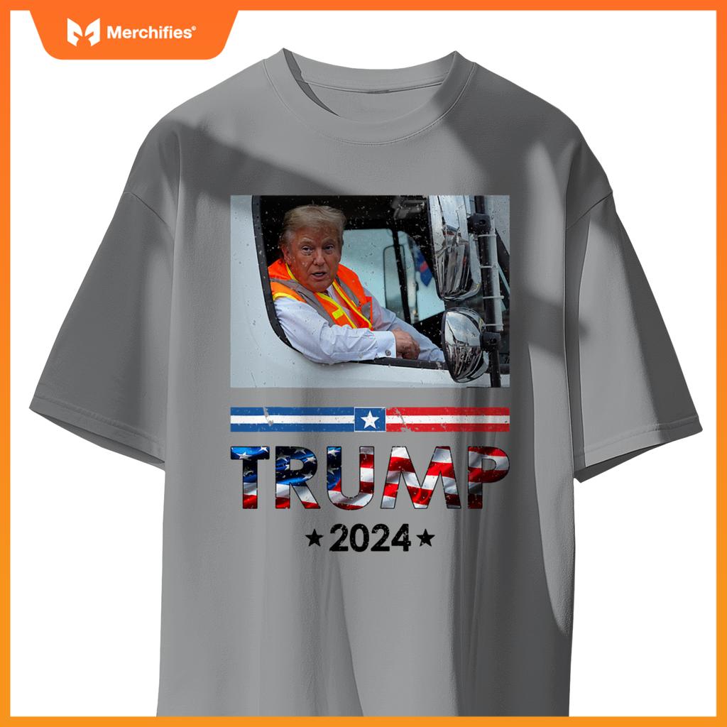 Donald Trump In Garbage Truck Team Garbage Trump 2024 T-Shirt