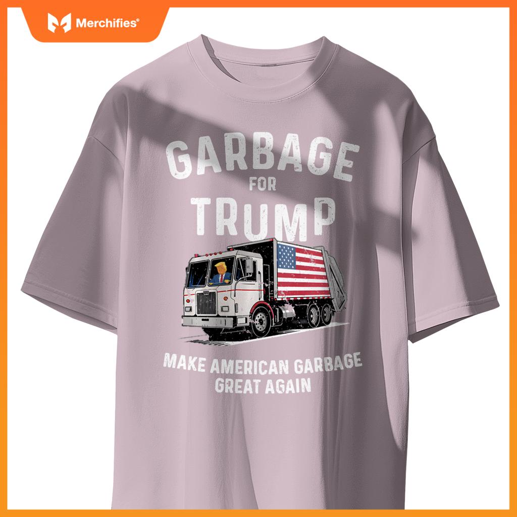 Donald Trump Rides In Garbage Truck Sweat T-Shirt