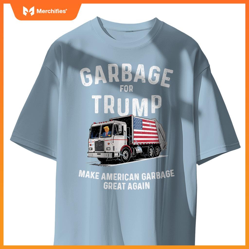 Donald Trump Rides In Garbage Truck Sweat T-Shirt