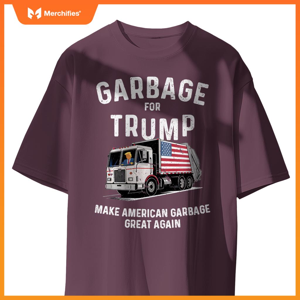 Donald Trump Rides In Garbage Truck Sweat T-Shirt