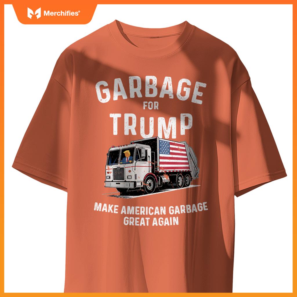 Donald Trump Rides In Garbage Truck Sweat T-Shirt