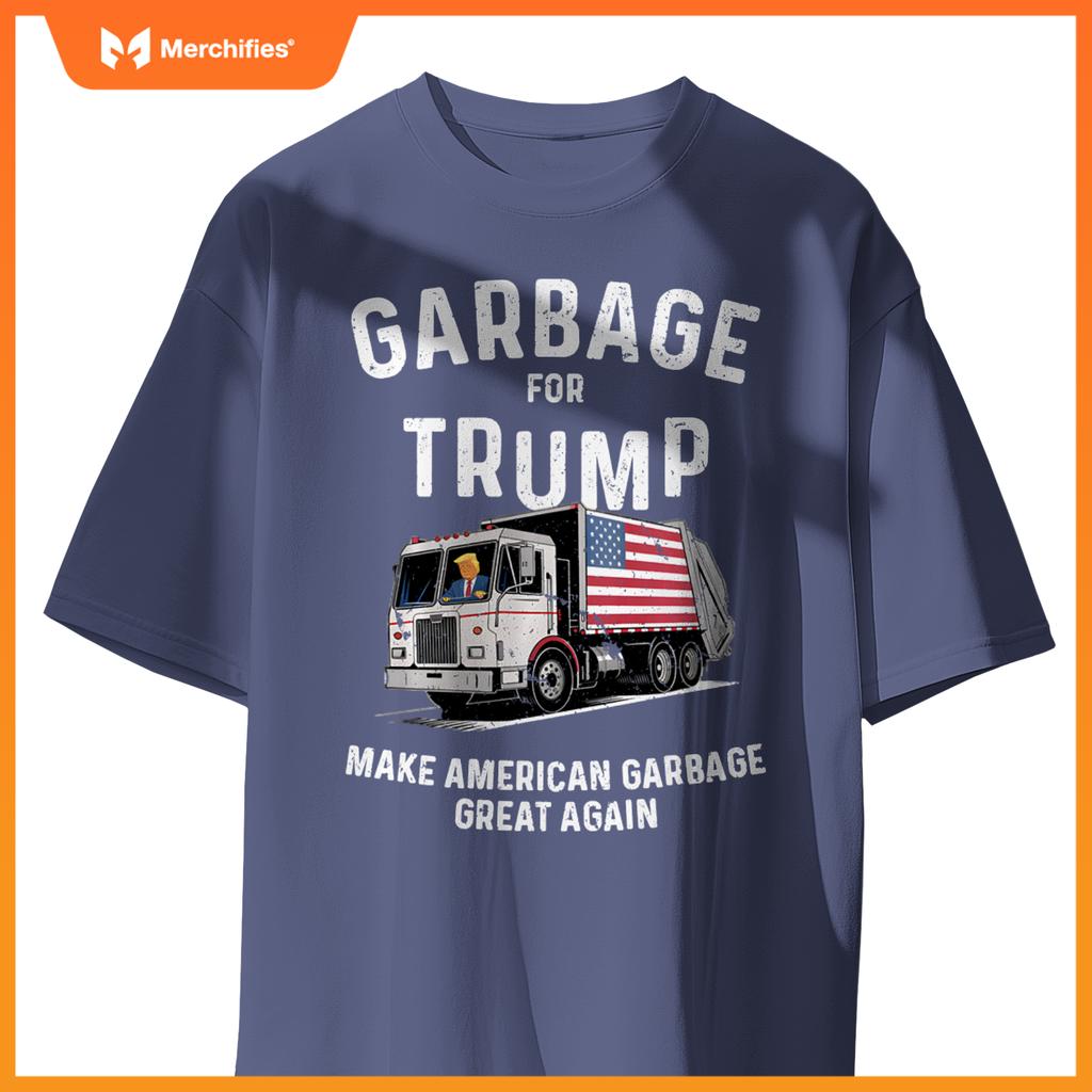 Donald Trump Rides In Garbage Truck Sweat T-Shirt