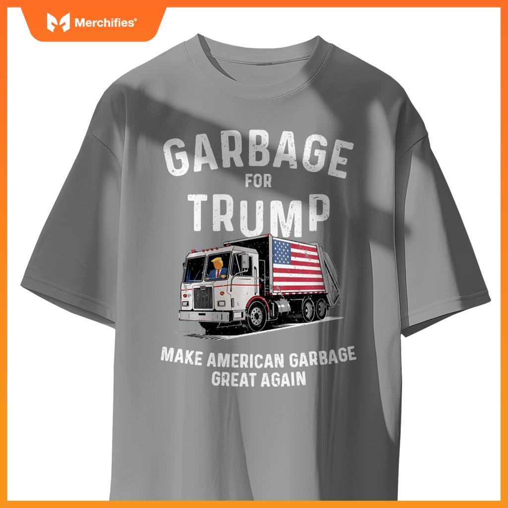 Donald Trump Rides In Garbage Truck Sweat T-Shirt