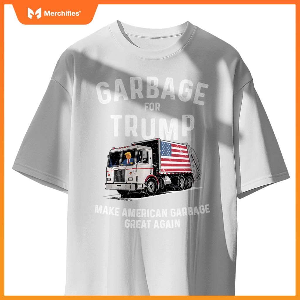 Donald Trump Rides In Garbage Truck Sweat T-Shirt