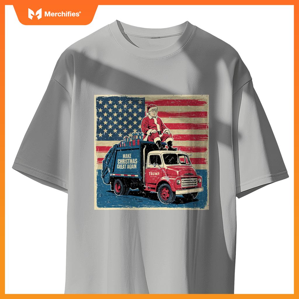 Donald Trump Xmas Truck Make Christmas Great Again T-Shirt