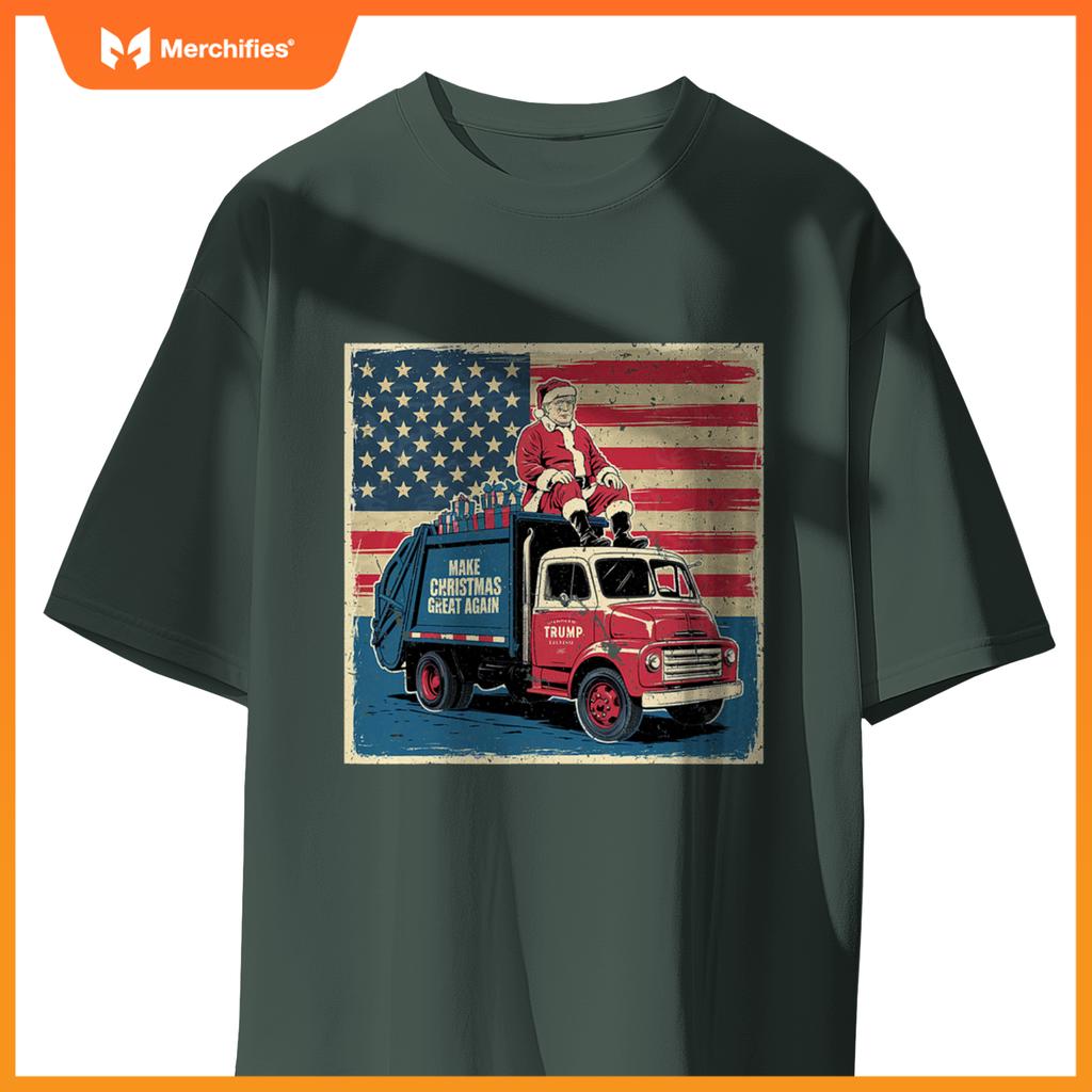 Donald Trump Xmas Truck Make Christmas Great Again T-Shirt