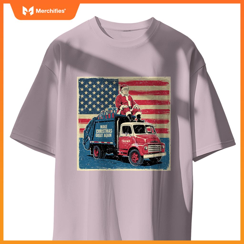 Donald Trump Xmas Truck Make Christmas Great Again T-Shirt