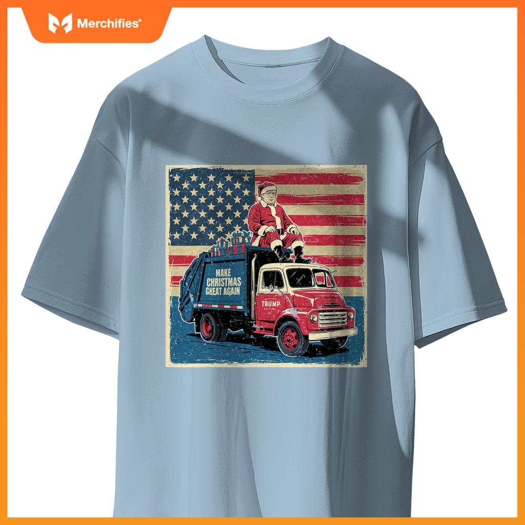 Donald Trump Xmas Truck Make Christmas Great Again T-Shirt