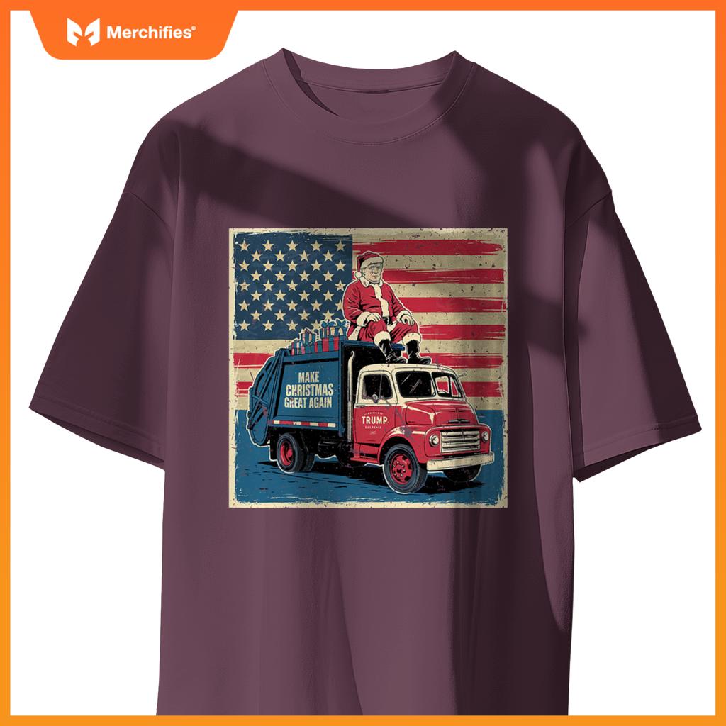 Donald Trump Xmas Truck Make Christmas Great Again T-Shirt