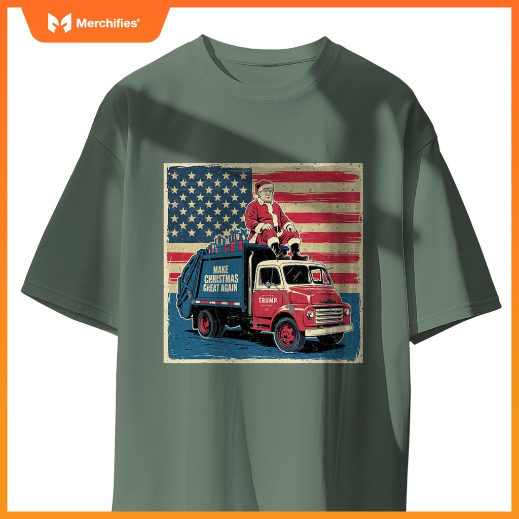 Donald Trump Xmas Truck Make Christmas Great Again T-Shirt