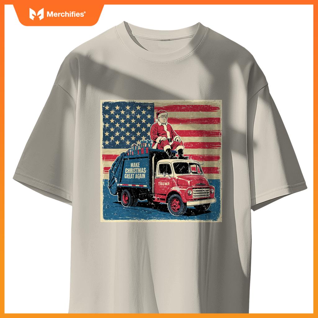 Donald Trump Xmas Truck Make Christmas Great Again T-Shirt