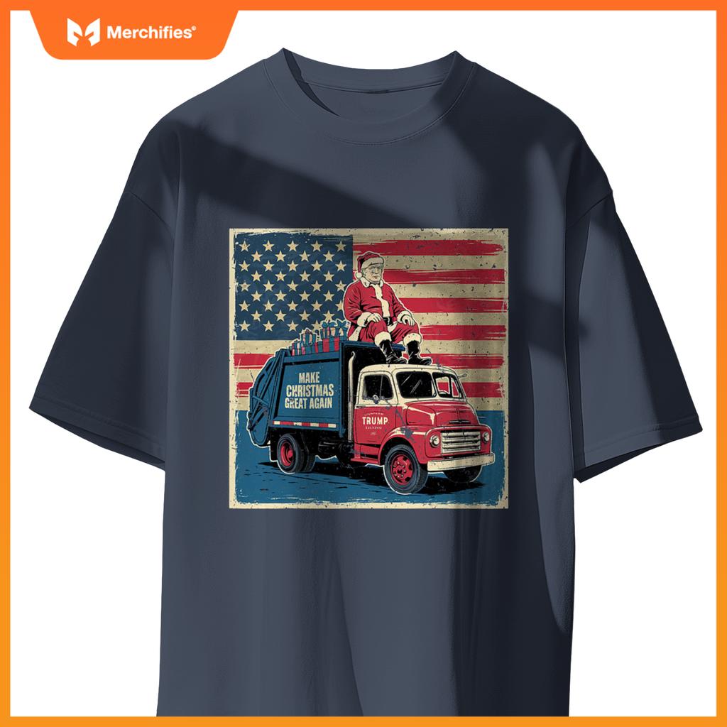 Donald Trump Xmas Truck Make Christmas Great Again T-Shirt