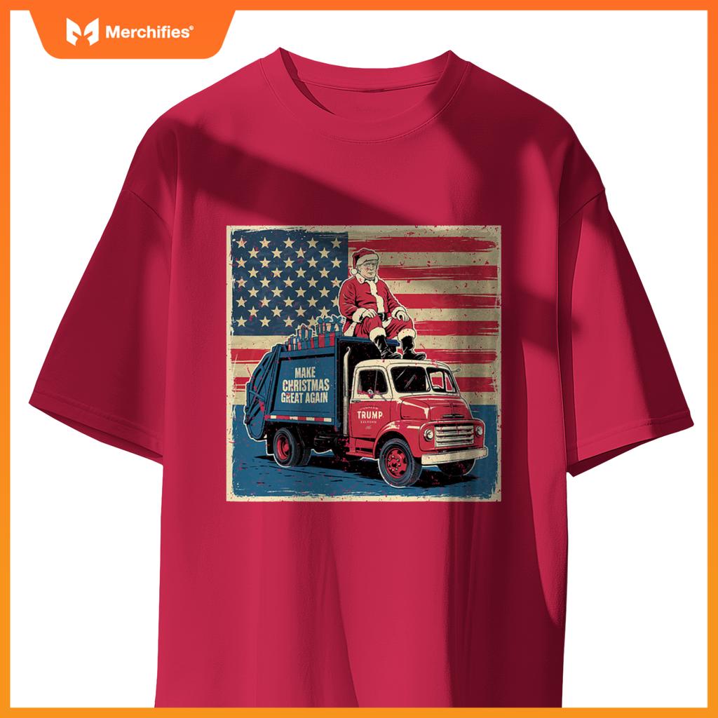 Donald Trump Xmas Truck Make Christmas Great Again T-Shirt
