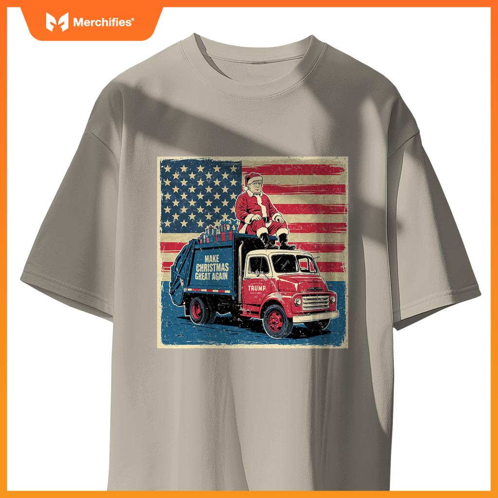 Donald Trump Xmas Truck Make Christmas Great Again T-Shirt