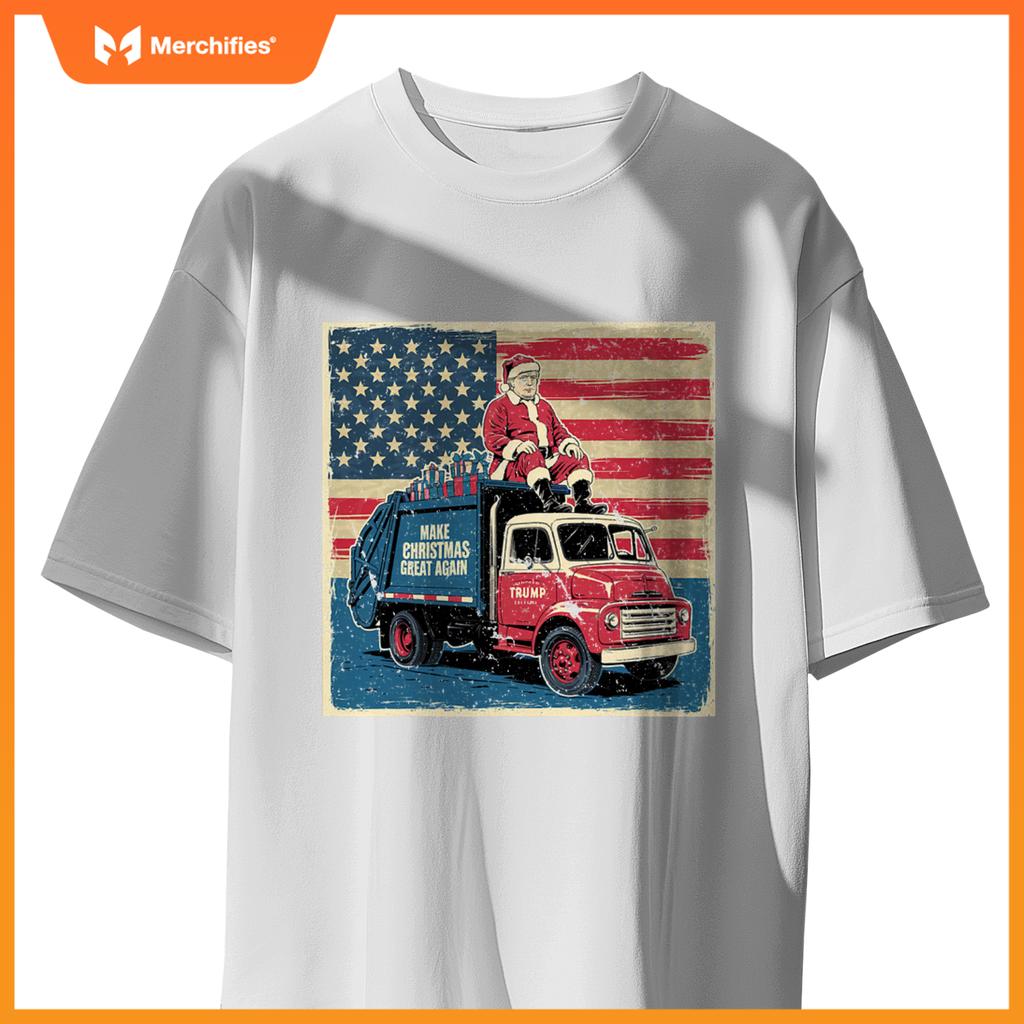 Donald Trump Xmas Truck Make Christmas Great Again T-Shirt
