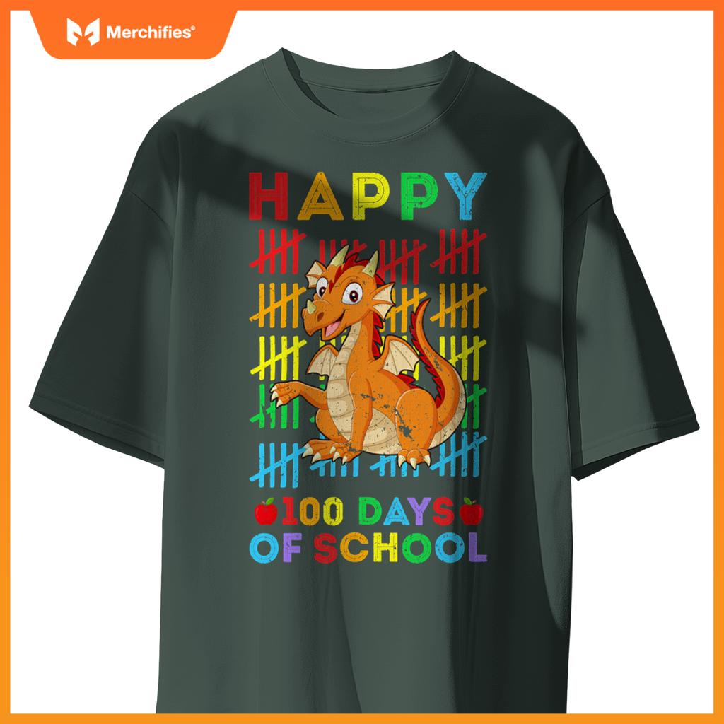 Dragon lovers teacher student happy 100 days of school