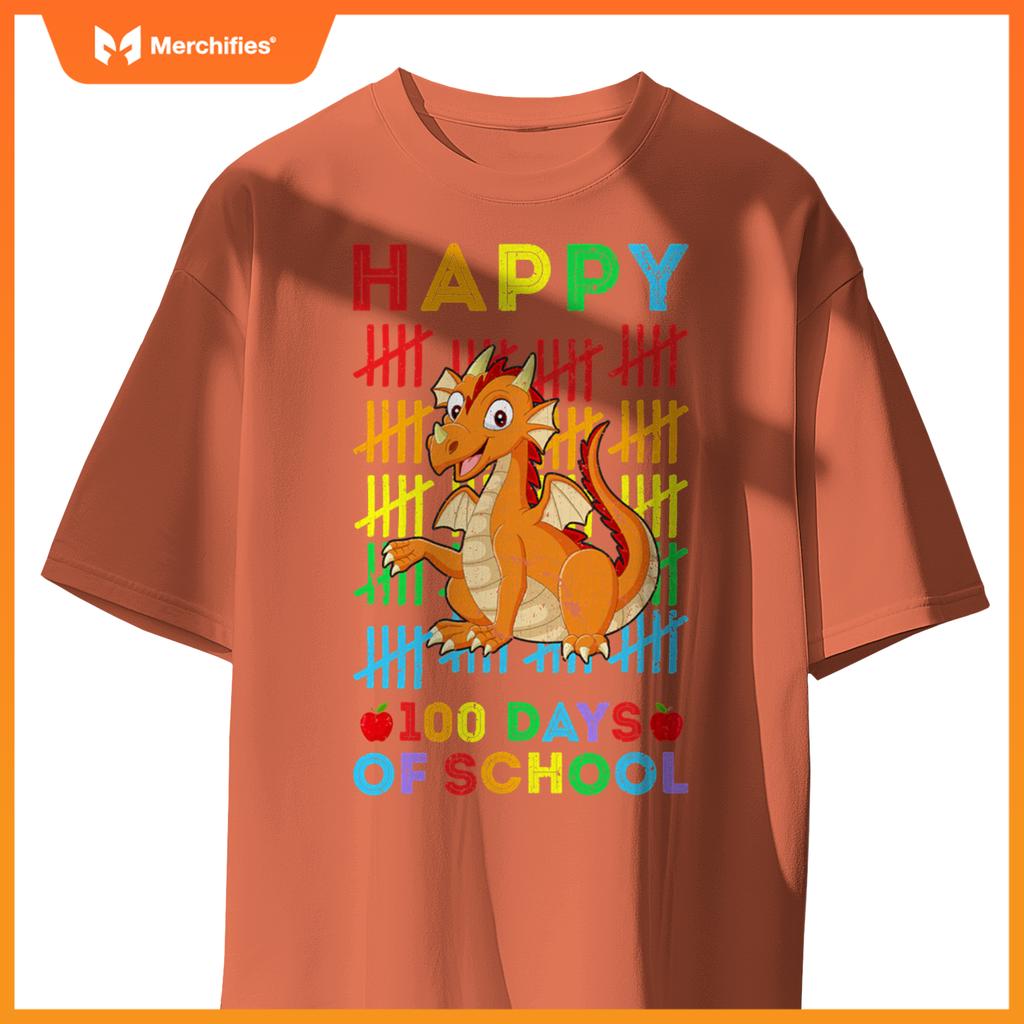Dragon lovers teacher student happy 100 days of school